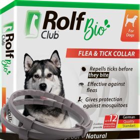 Natural Flea Tick Collar for Dogs 6 Months Control of Best Prevention Safe Treatment Anti Fleas and Ticks Essential Oil Repellent 1 Pack 2 Count