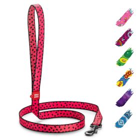 Nylon Dog Leash for Small Dogs and Medium Dogs 4 Ft x 4/5 inch Wide Strong Dog Leash Heavy Duty Dog Leashes for Small Boy Girl Dogs Watermelon Color