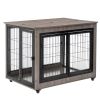 Dog Crate Furniture, Large Dog Kennel, 38"Wooden Pet Furniture with Pull-Out Tray, Home and Indoor Use