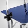 Large Grooming Table for Pet Dog and Cat with Adjustable Arm and Clamps Large Heavy Duty Animal grooming table, 42''/Blue