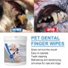 Grooming Wipes Pet Teeth Cleaning Wipes for Dogs & Cats, Dental Wipes for Dogs Teeth