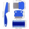 Cat Dog Flea Comb, Pet Tear Stain Remover Comb Set Pet Dog Cat Grooming Comb