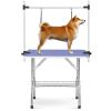 Large Grooming Table for Pet Dog and Cat with Adjustable Arm and Clamps Large Heavy Duty Animal grooming table, 42''/Blue