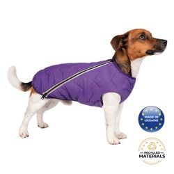 Sustainable Dog Jacket Vest (Color: Purple, Size: M2)