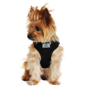 Wrap and Snap Choke Free Dog Harness (Color: Black, Size: X-Small)