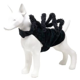 Pet Life 'Creepy Webs' Holiday Spider Pet Dog Costume (Color: Black, Size: medium)